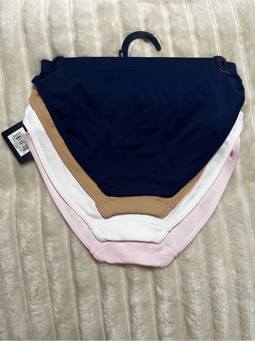 GAP Kids Seamless Bikini Underwear - Light Pink, White, Navy, Tan (4-Pack) - Picture 5 of 6